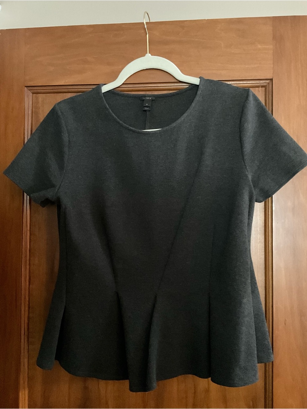 J.Crew Cotton Peplum Structured Top